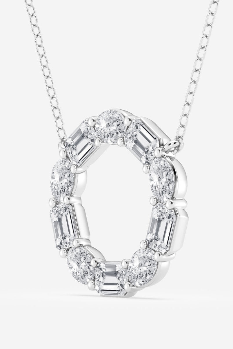 3-0-tcw-emerald-oval-moissanite-diamond-circle-pendant-necklace