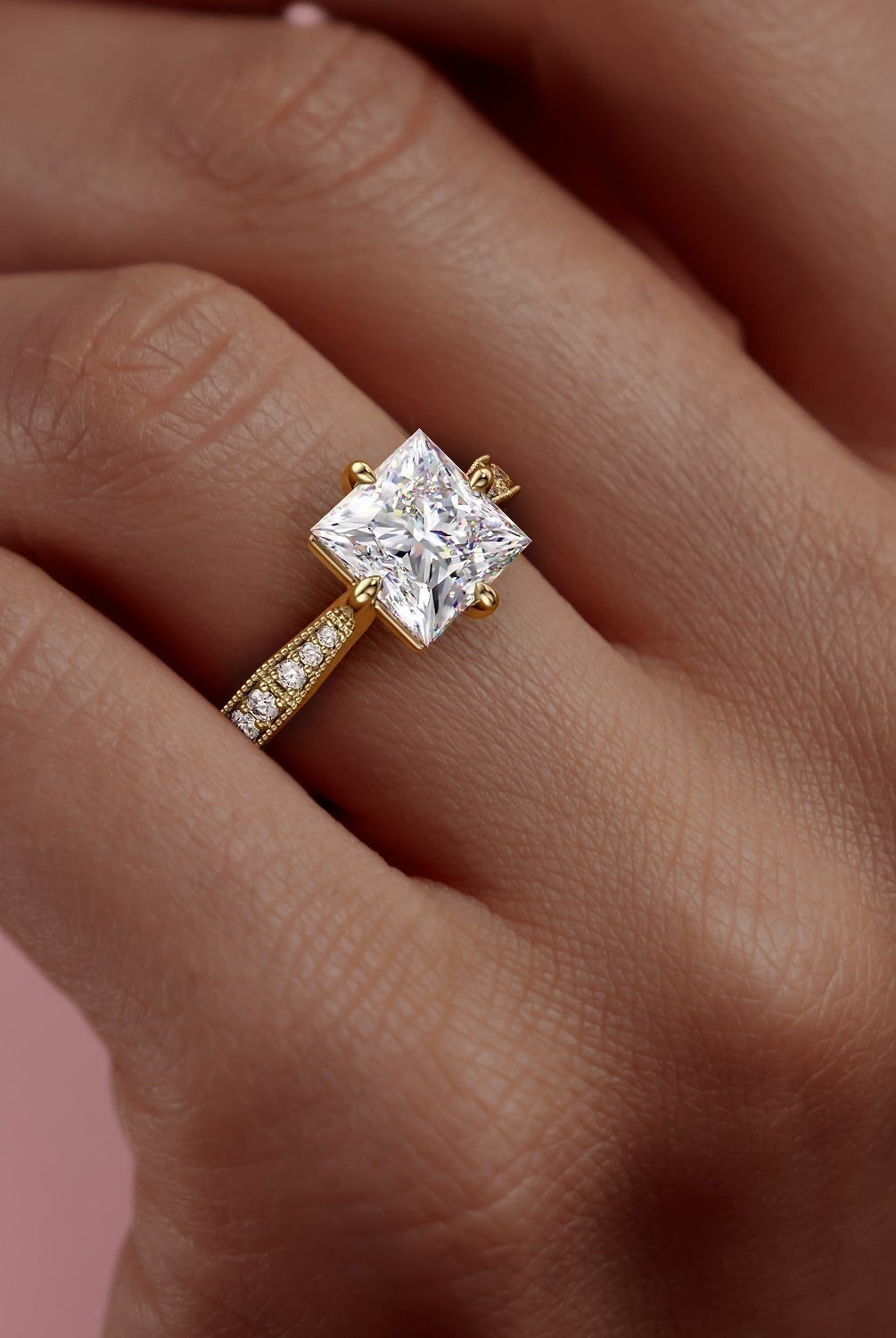 princess-cut-solitaire-channel-pave-moissanite-engagement-ring