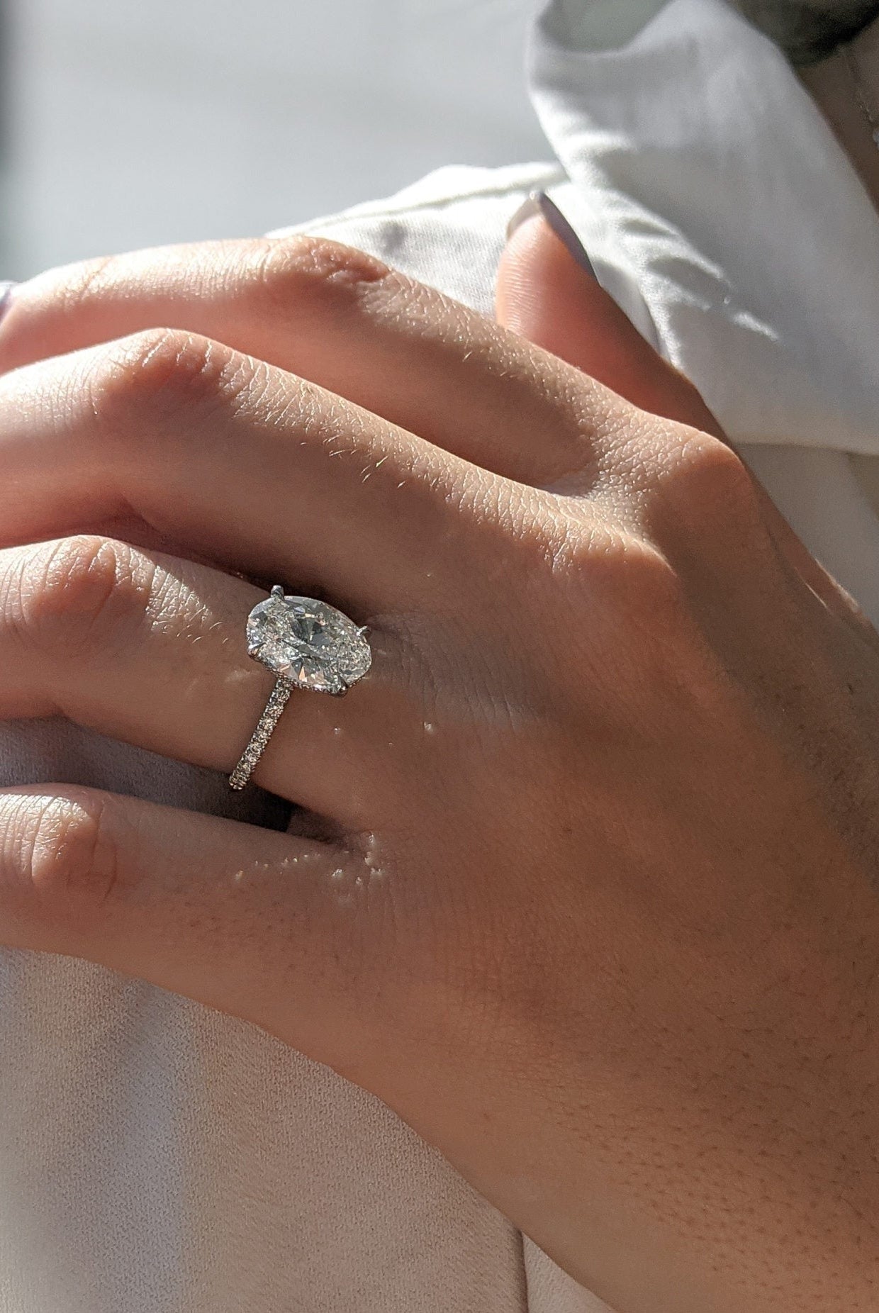 Moissanite wedding necklace clearance