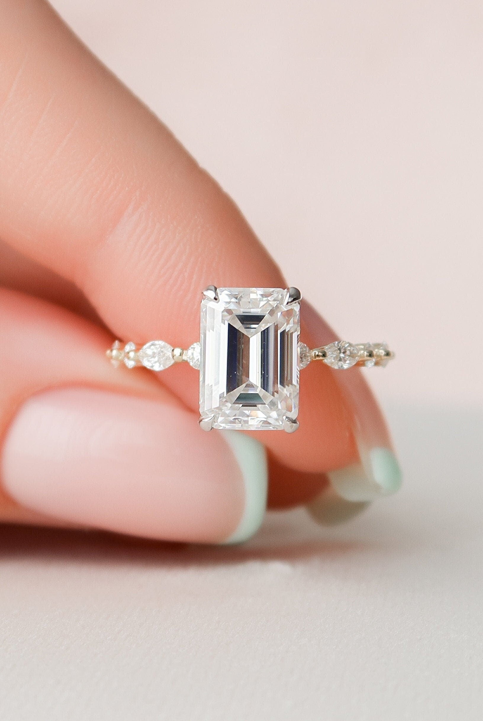 Emerald Cut Bridal Ring