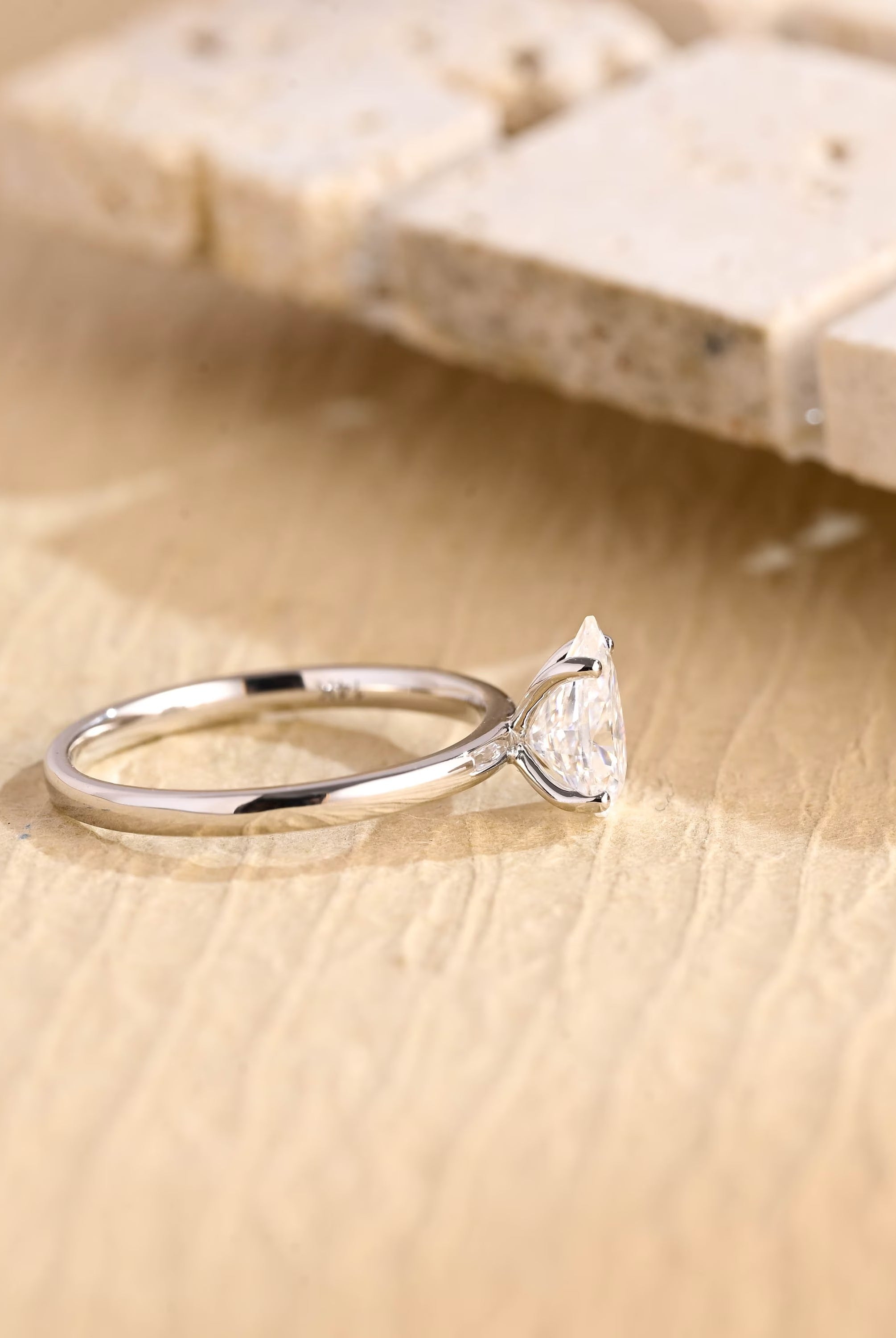 Pear Shape Engagement Ring