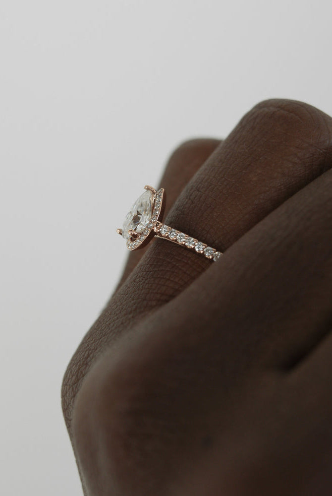Pave Moissanite Ring