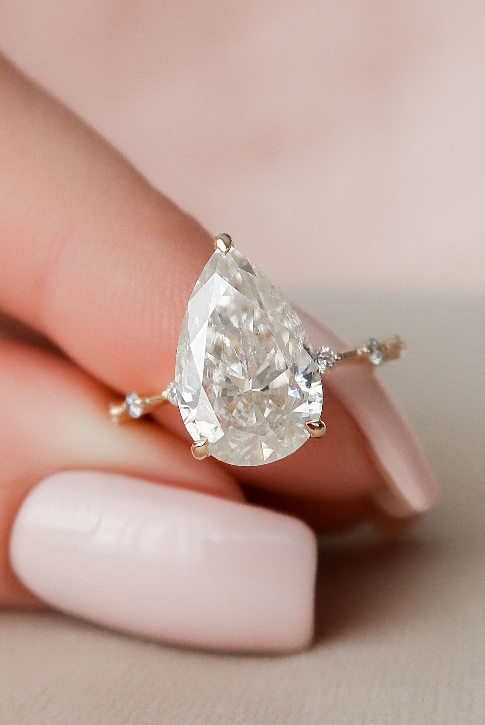 Petite Pave Engagement Ring
