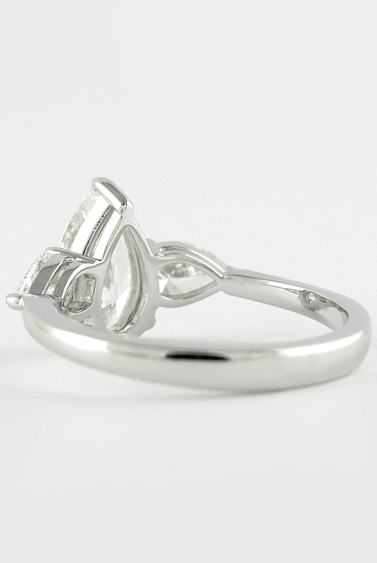 14K White Gold Moissanite Ring