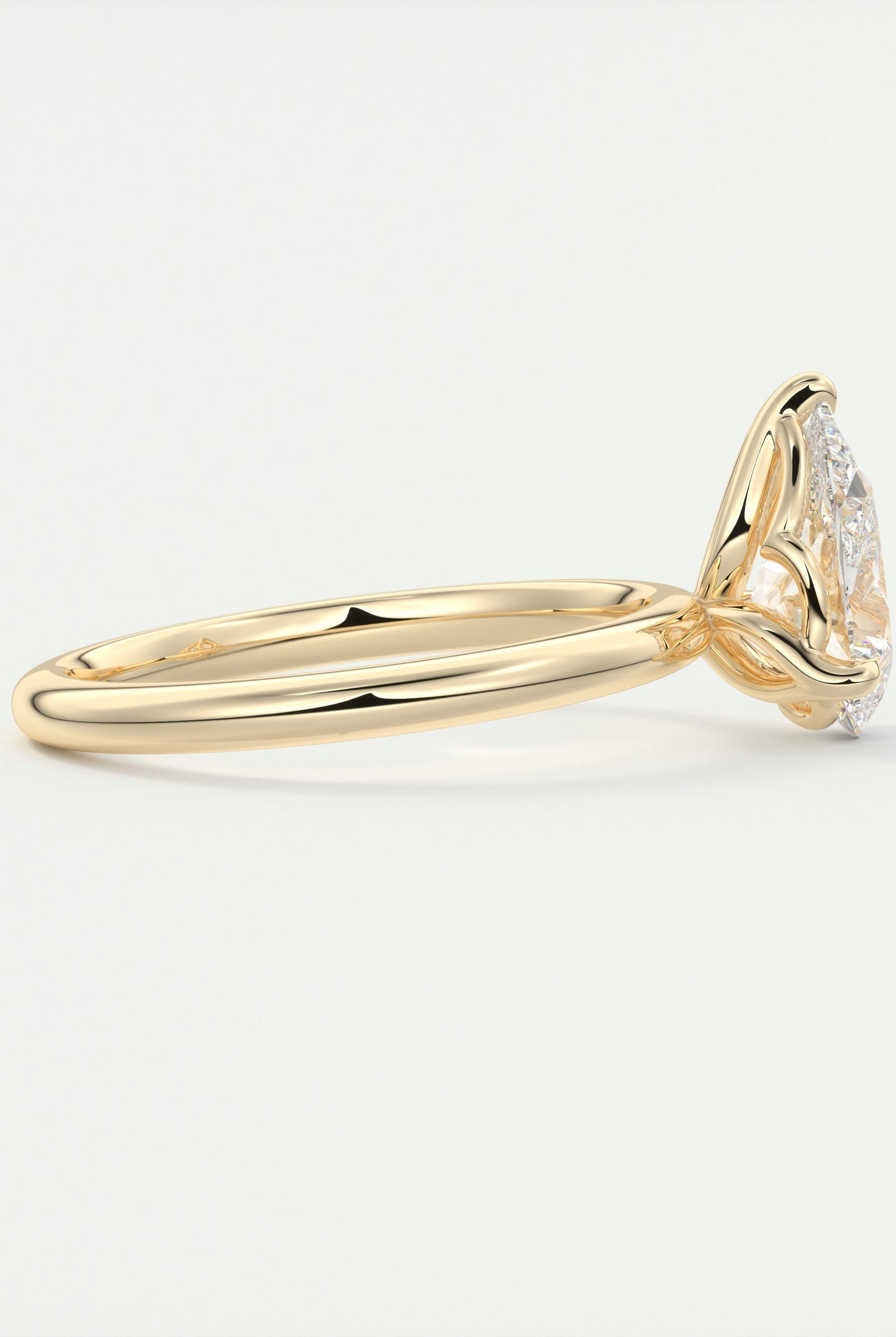 Three Prong Moissanite Ring