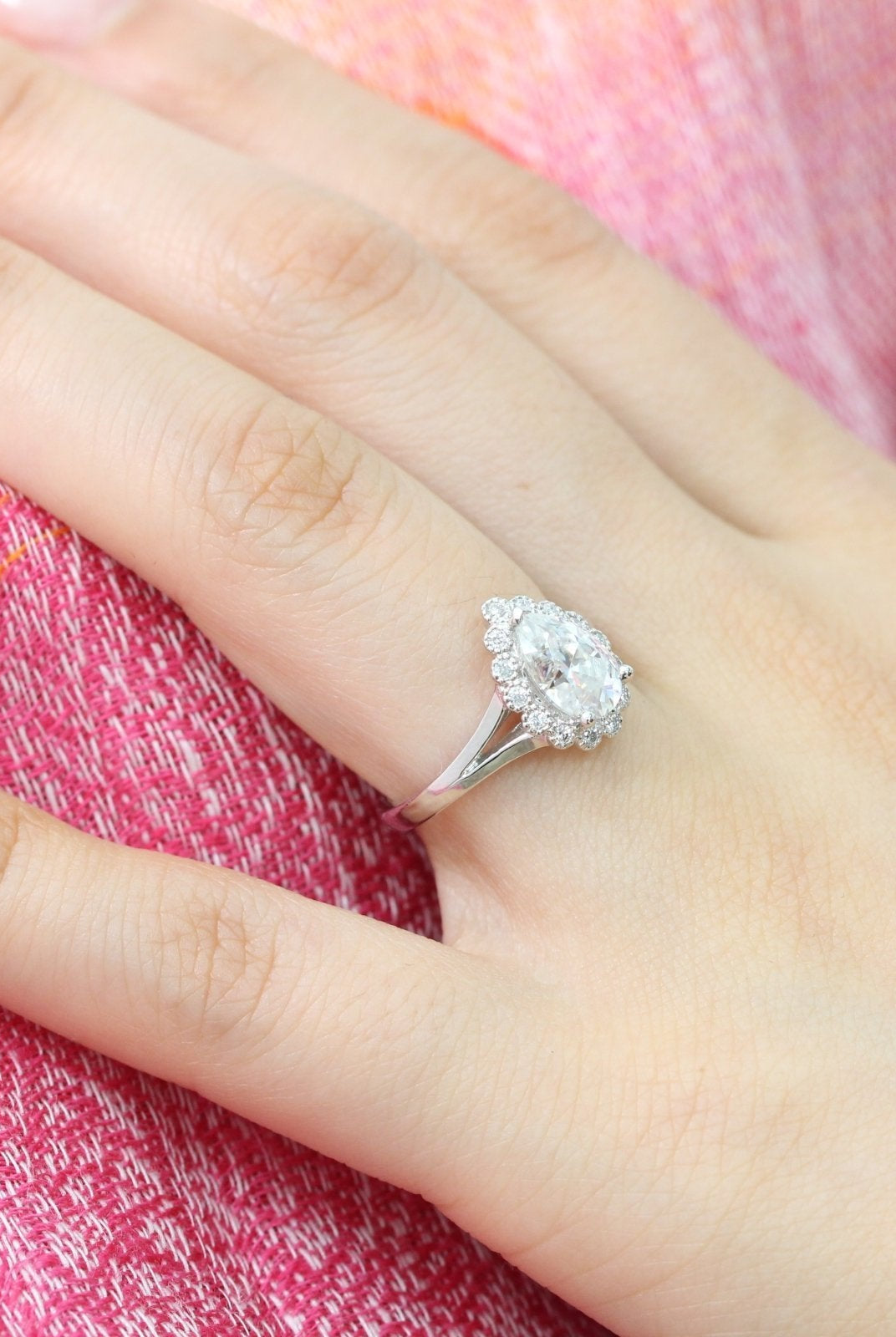 Split Shank Diamond Ring