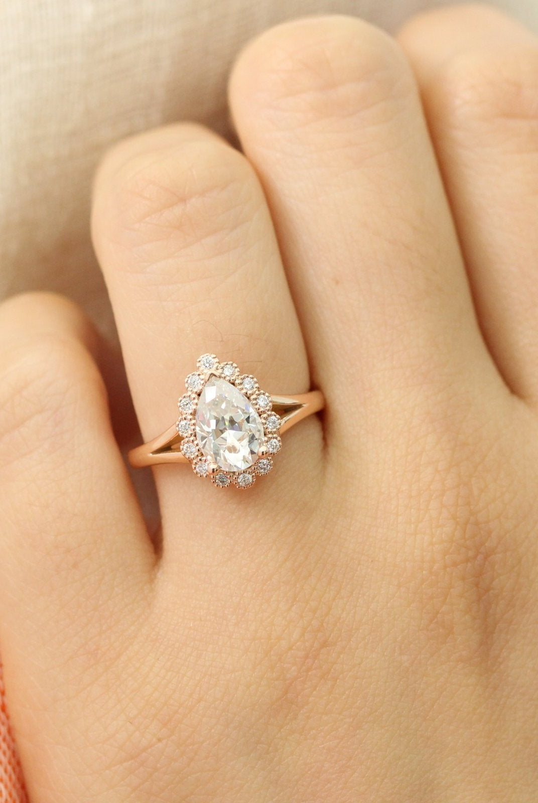 Split Shank Engagement Ring