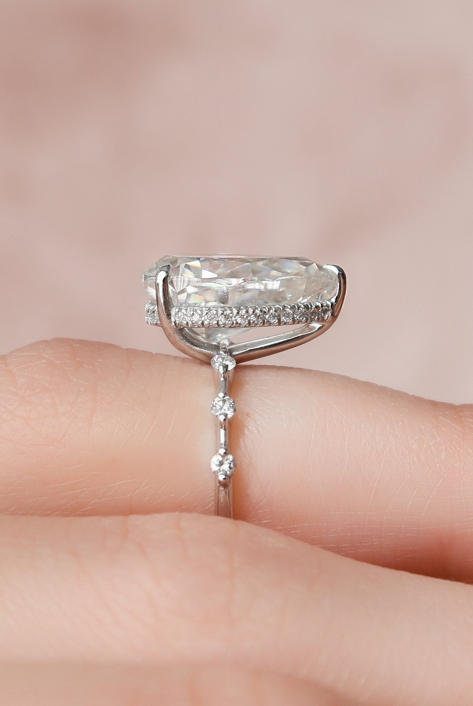 Moissanite Diamond Ring