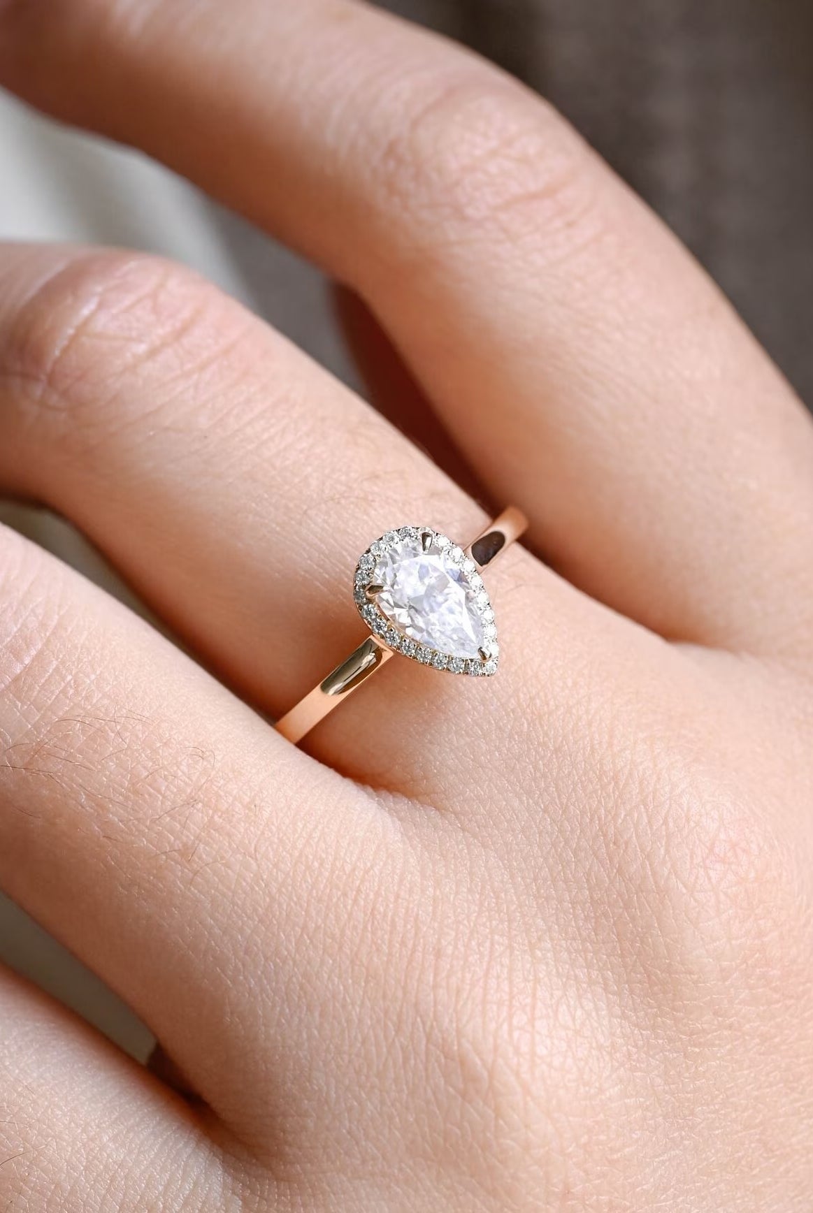 Pear Engagement Ring for Women