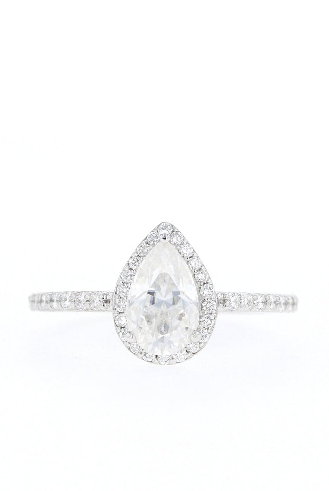 Pear Diamond Alternative Ring