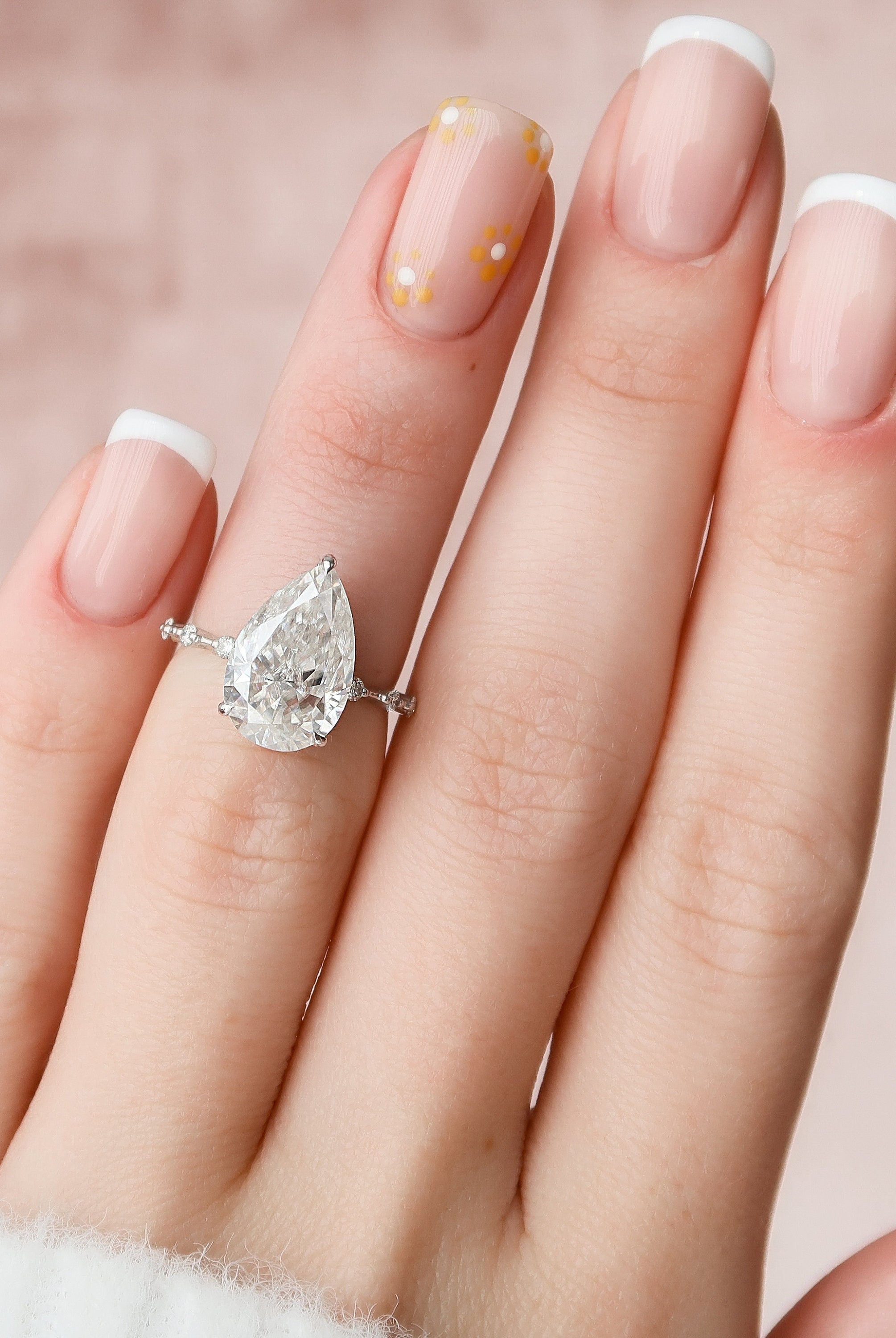 Hidden Halo Moissanite Ring