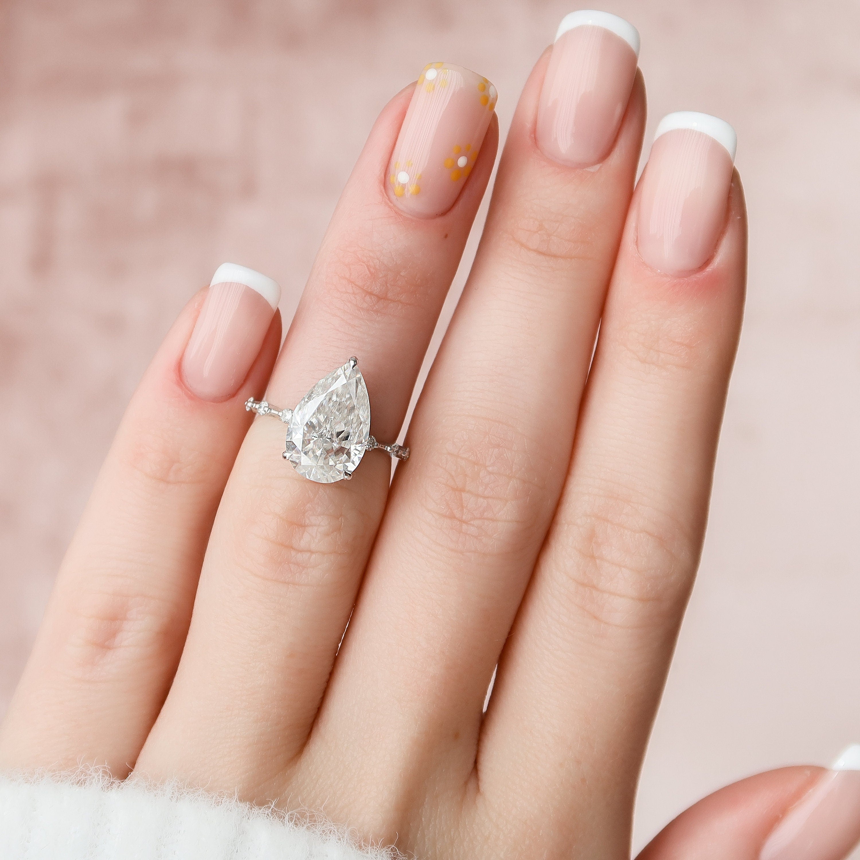 Hidden Halo Moissanite Ring