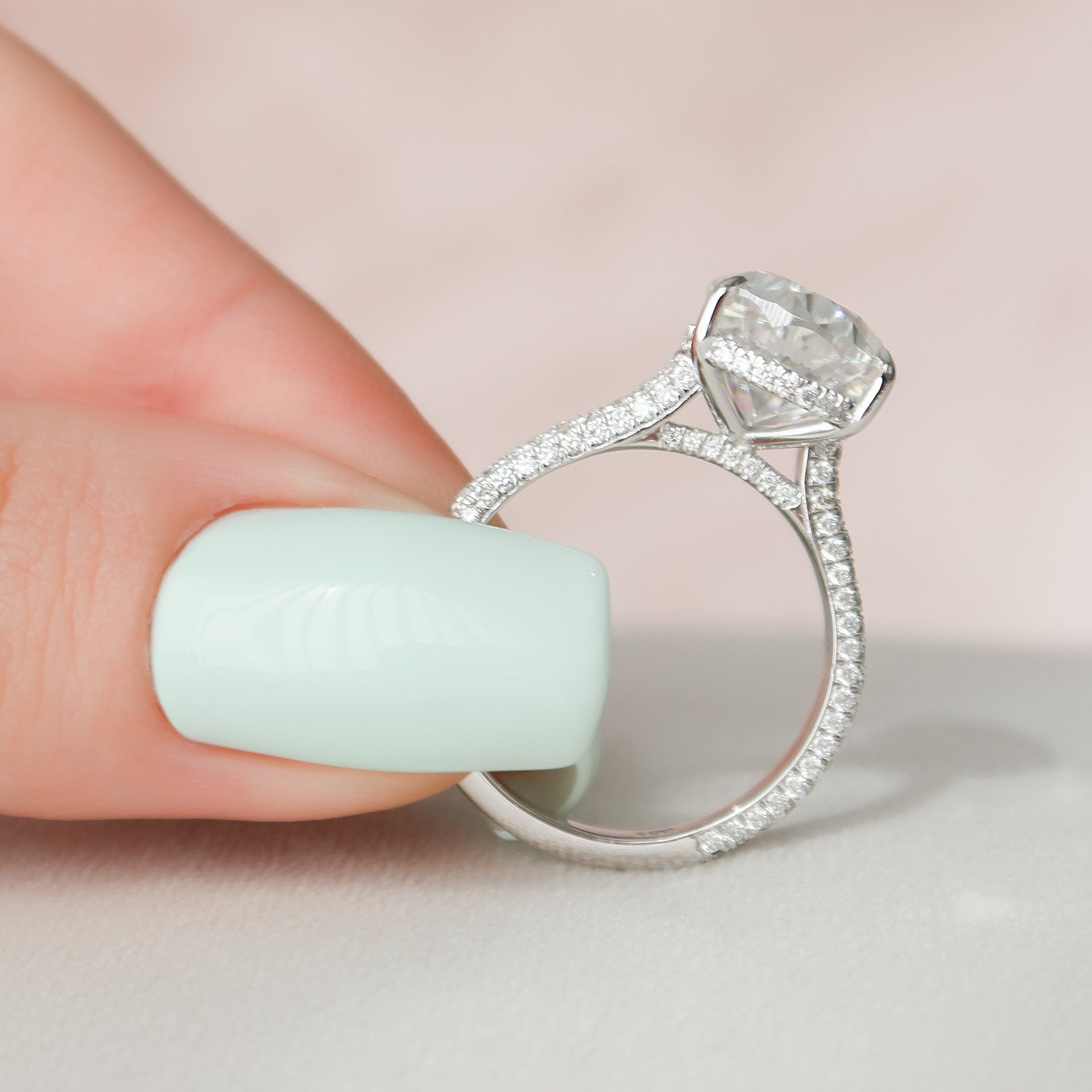 Pear Bridal Ring