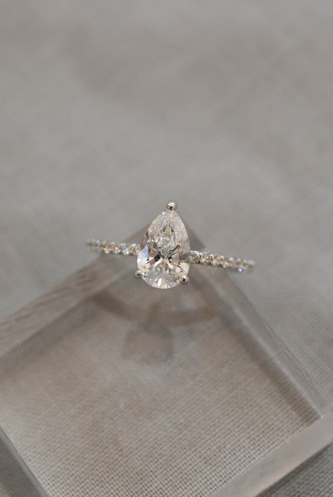 1.25 Carat Moissanite Engagement Ring