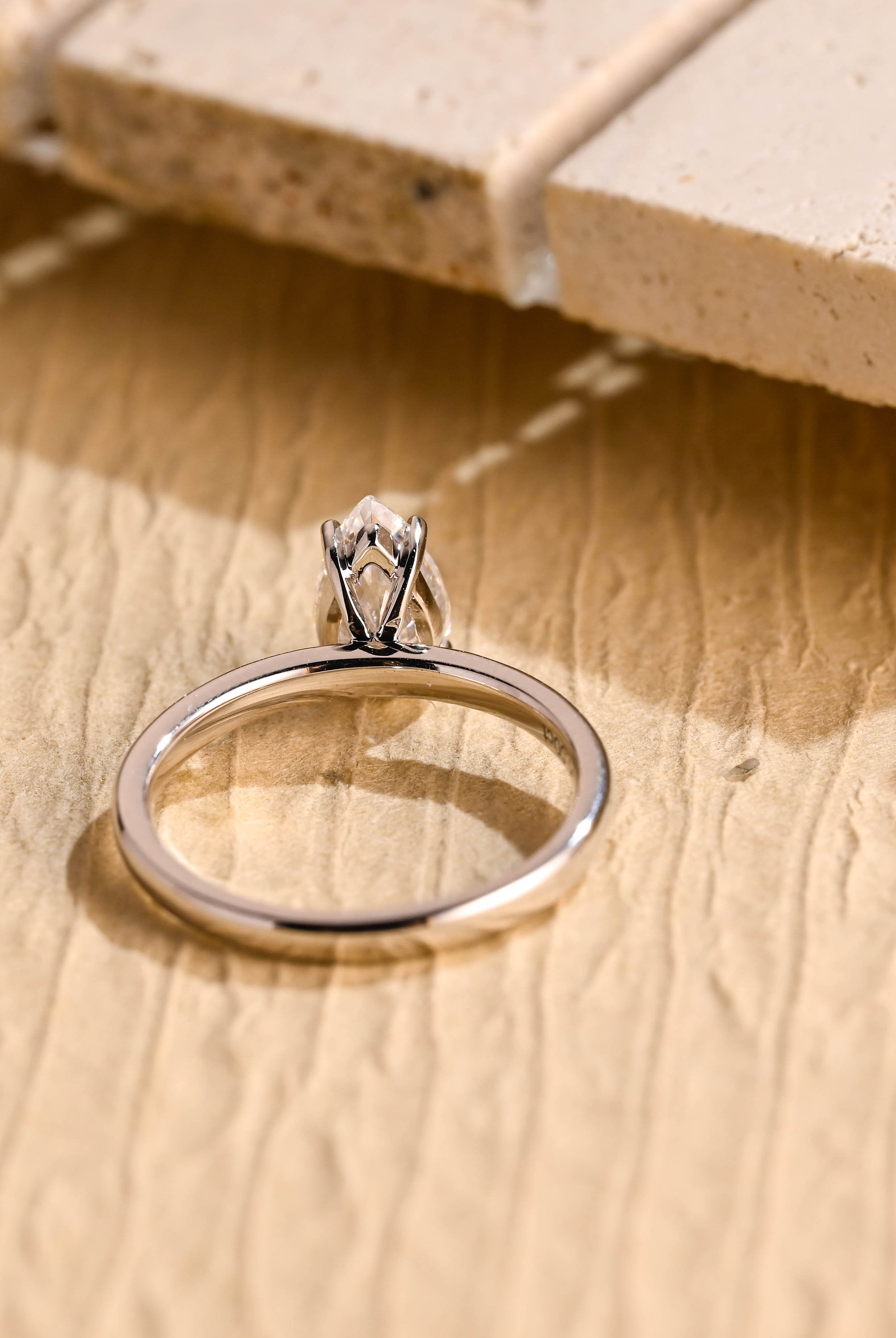 Pear Solitaire Engagement Ring