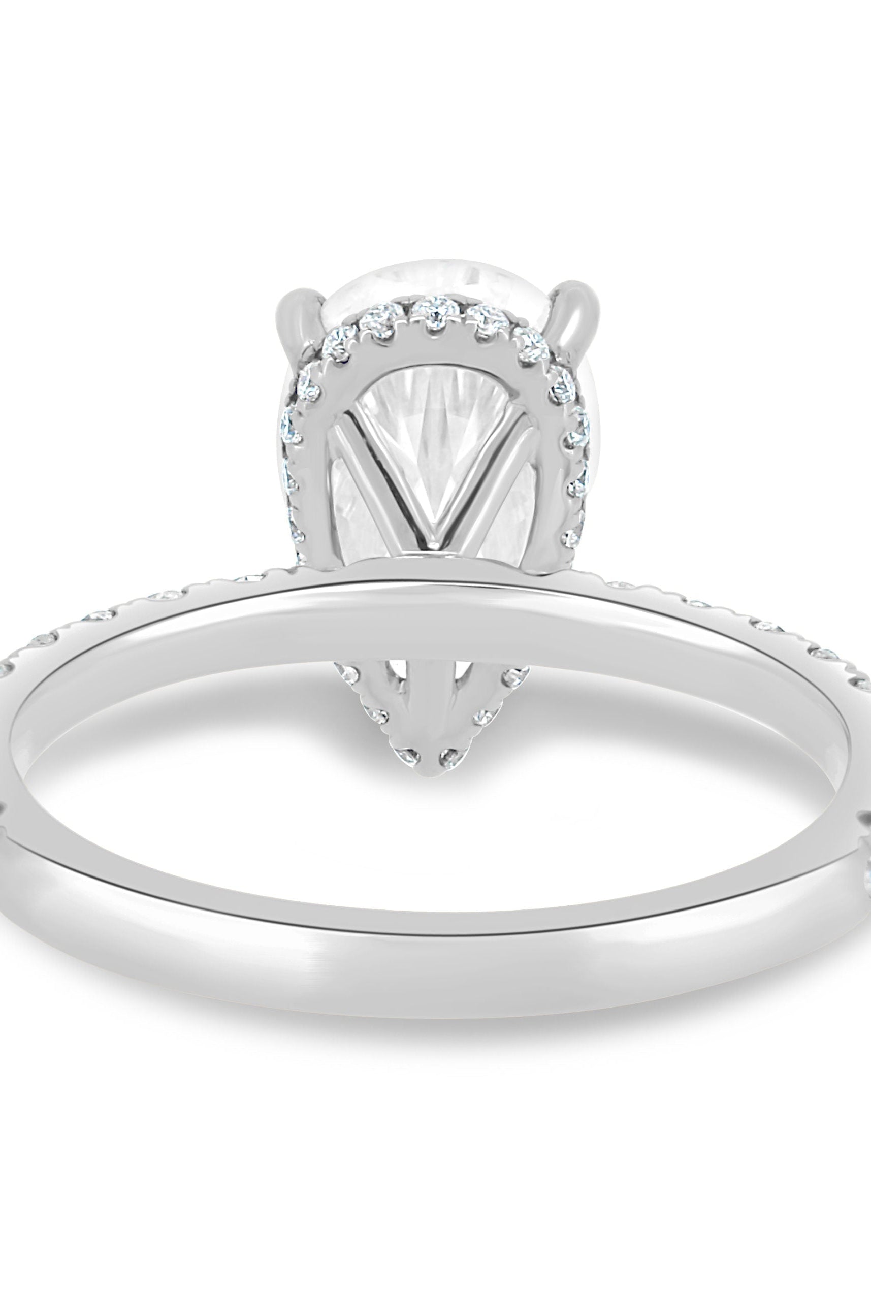 Pear Solitaire Moissanite Ring