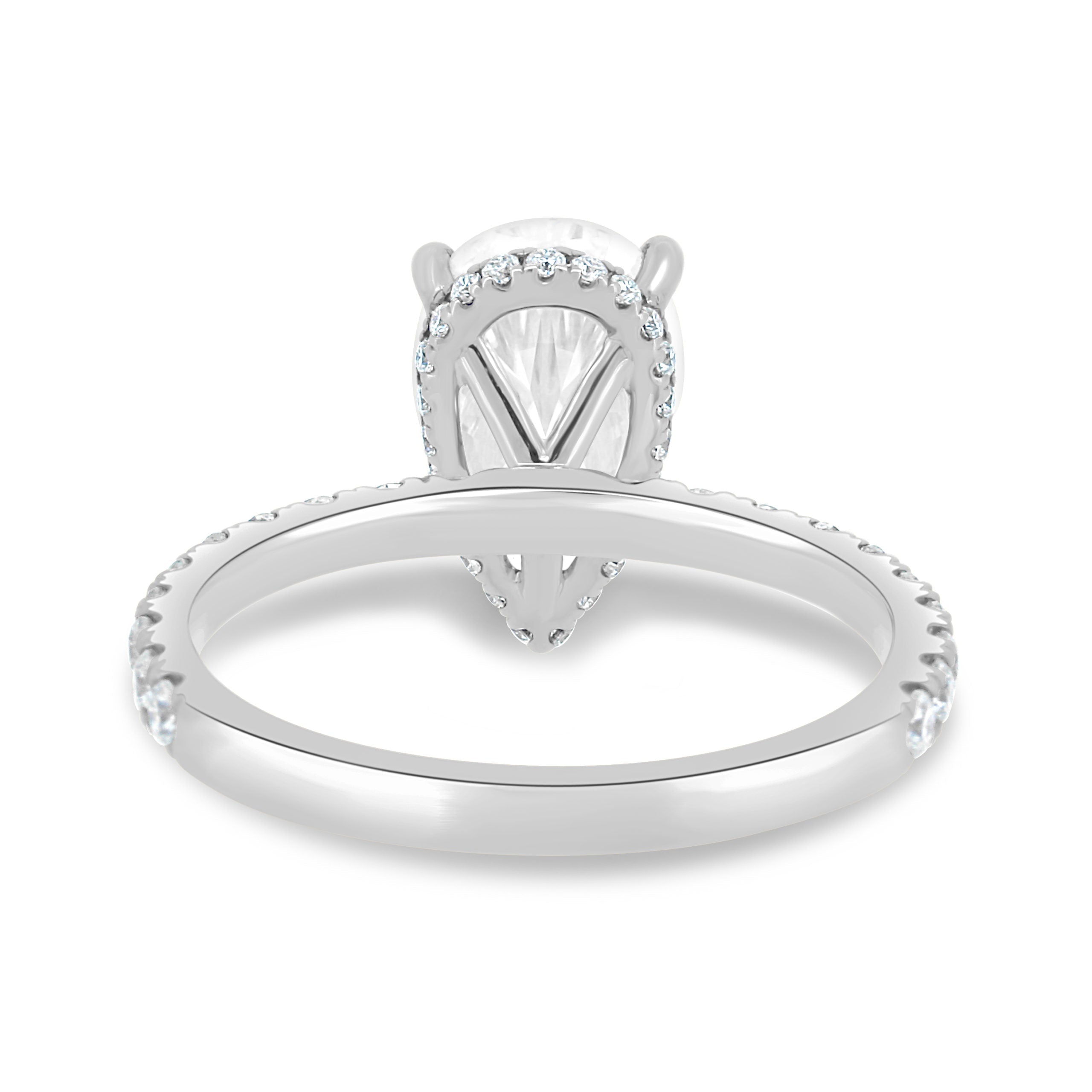 Pear Solitaire Moissanite Ring