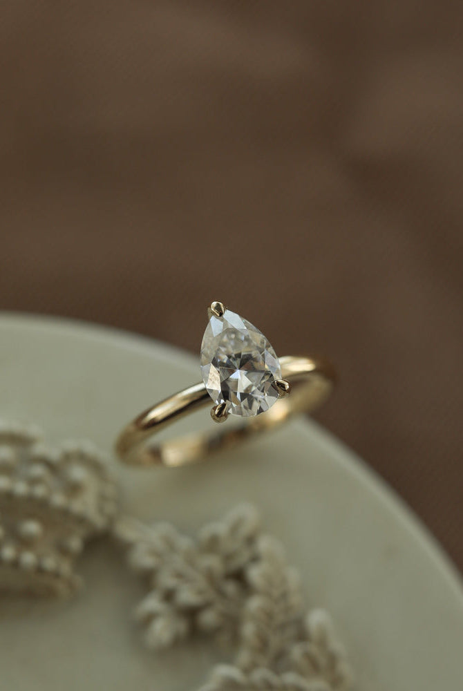Pear Diamond Alternative Ring