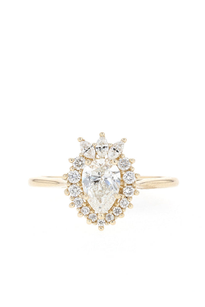 Pear Diamond Alternative Ring