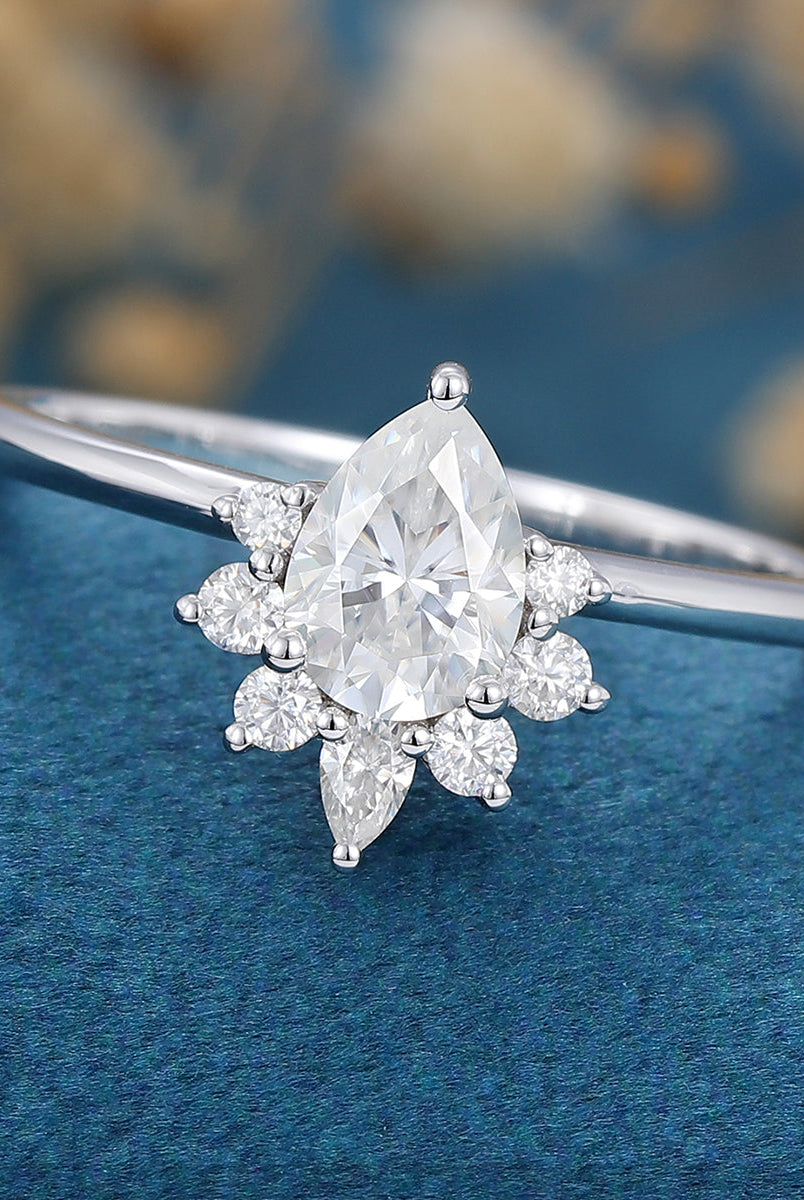 pear-shaped-moissanite-cluster-engagement-ring-3