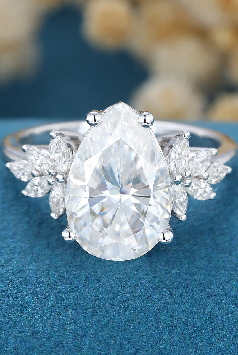 3-09-ct-pear-shaped-moissanite-cluster-engagement-ring