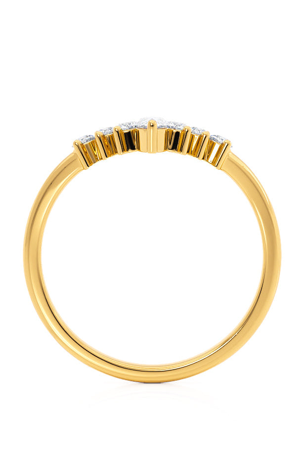 round-pear-shaped-moissanite-curved-style-wedding-band