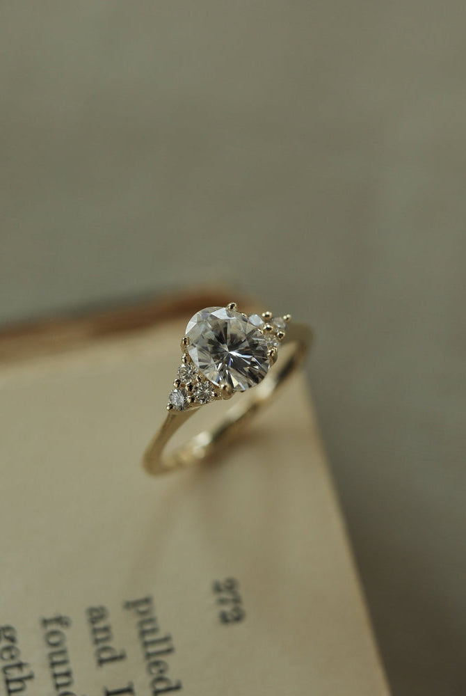 Diamond Cluster Engagement Ring