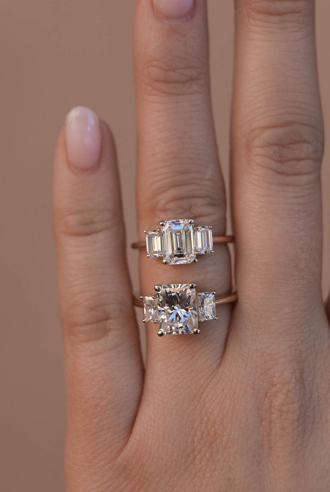 Moissanite Diamond Engagement Ring