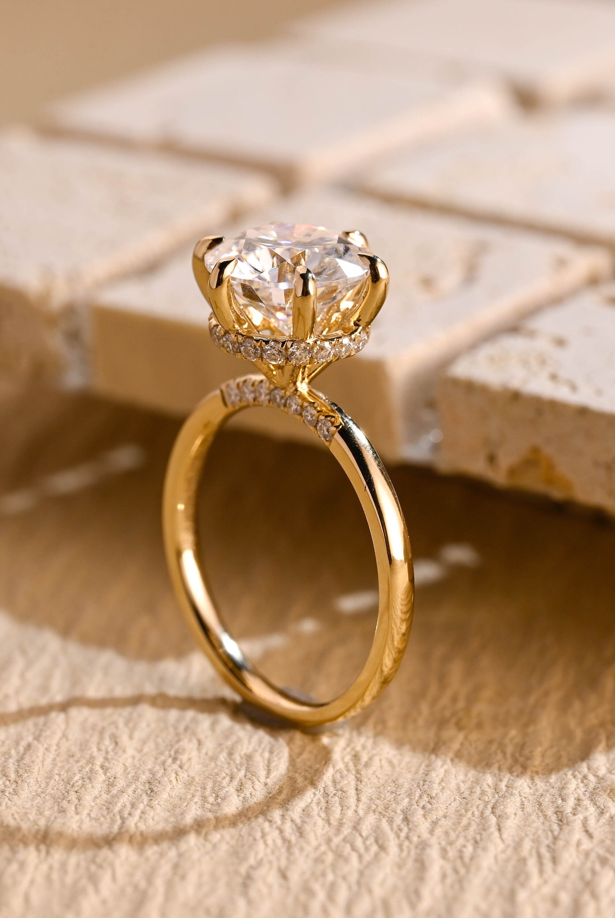 Lab Created Moissanite Ring