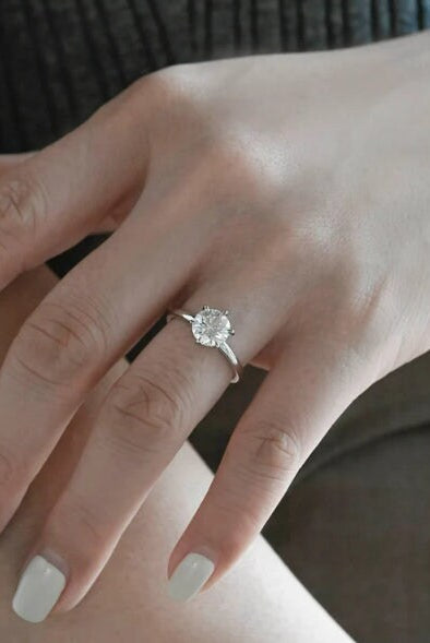 Lab Created Moissanite Ring