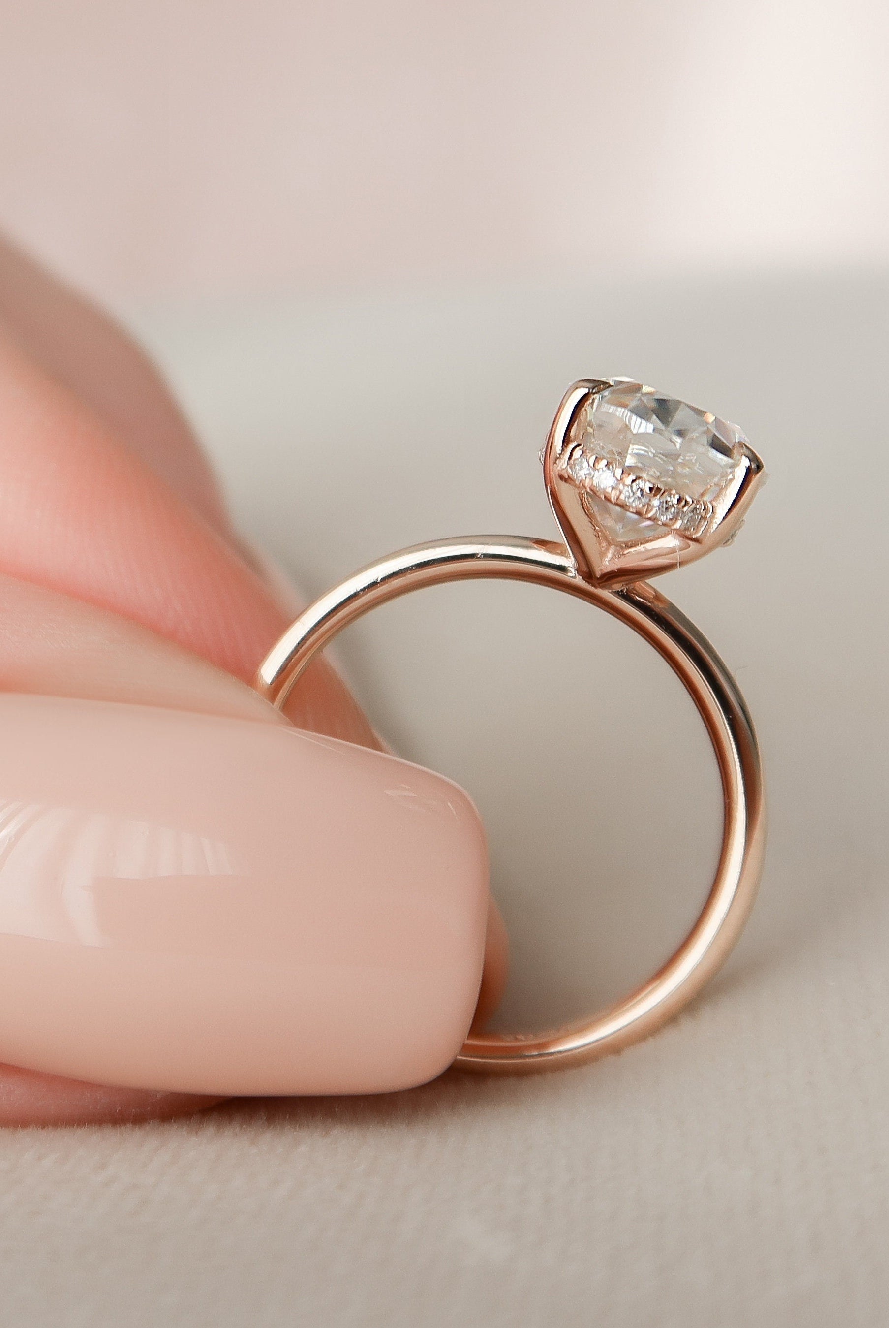 Luxury Moissanite Engagement Ring