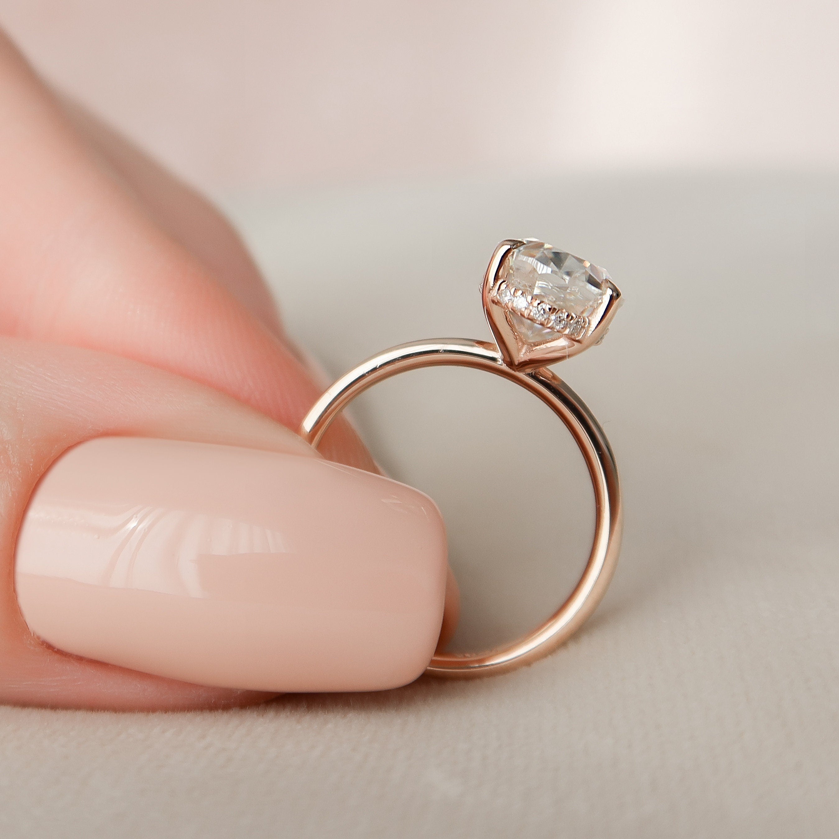 Luxury Moissanite Engagement Ring