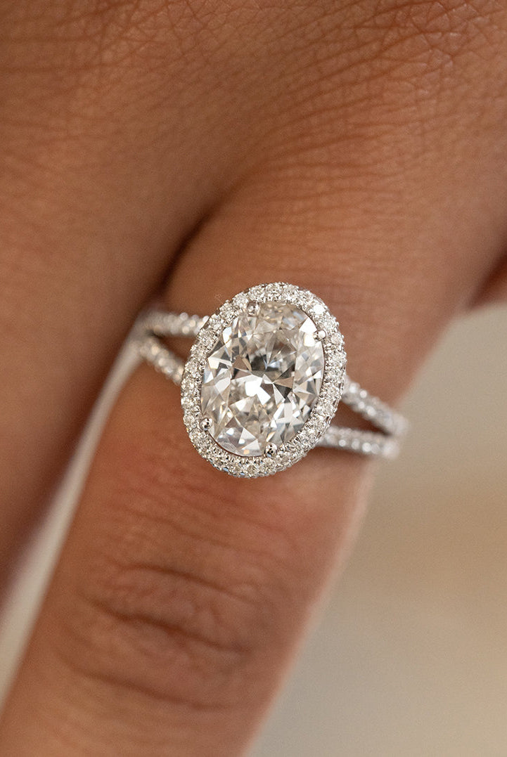 Oval Split Shank Ring