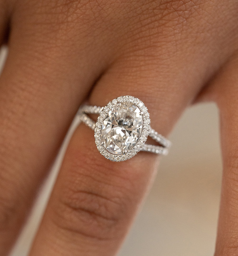 Oval Split Shank Ring