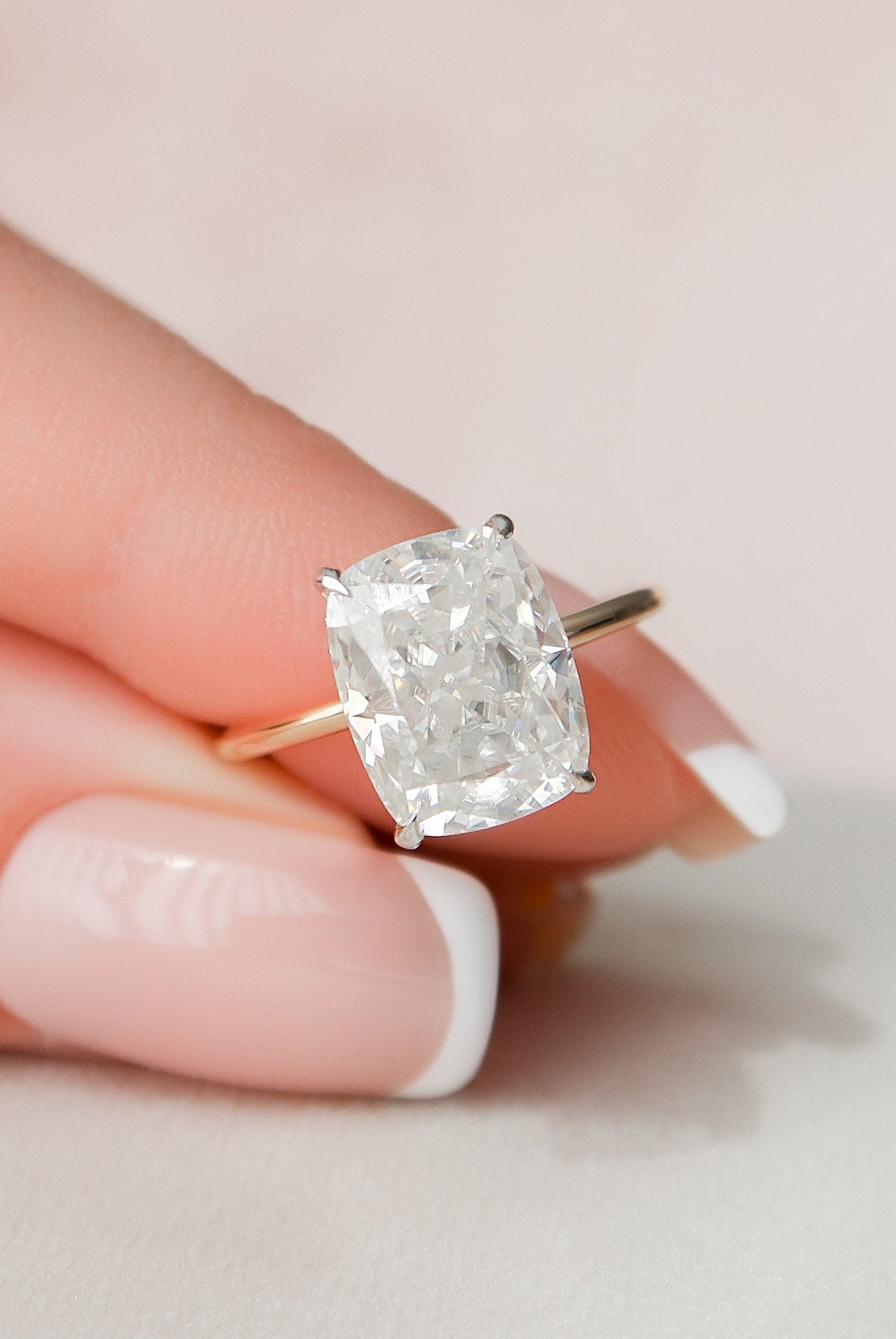 Hidden Halo Ring for Women