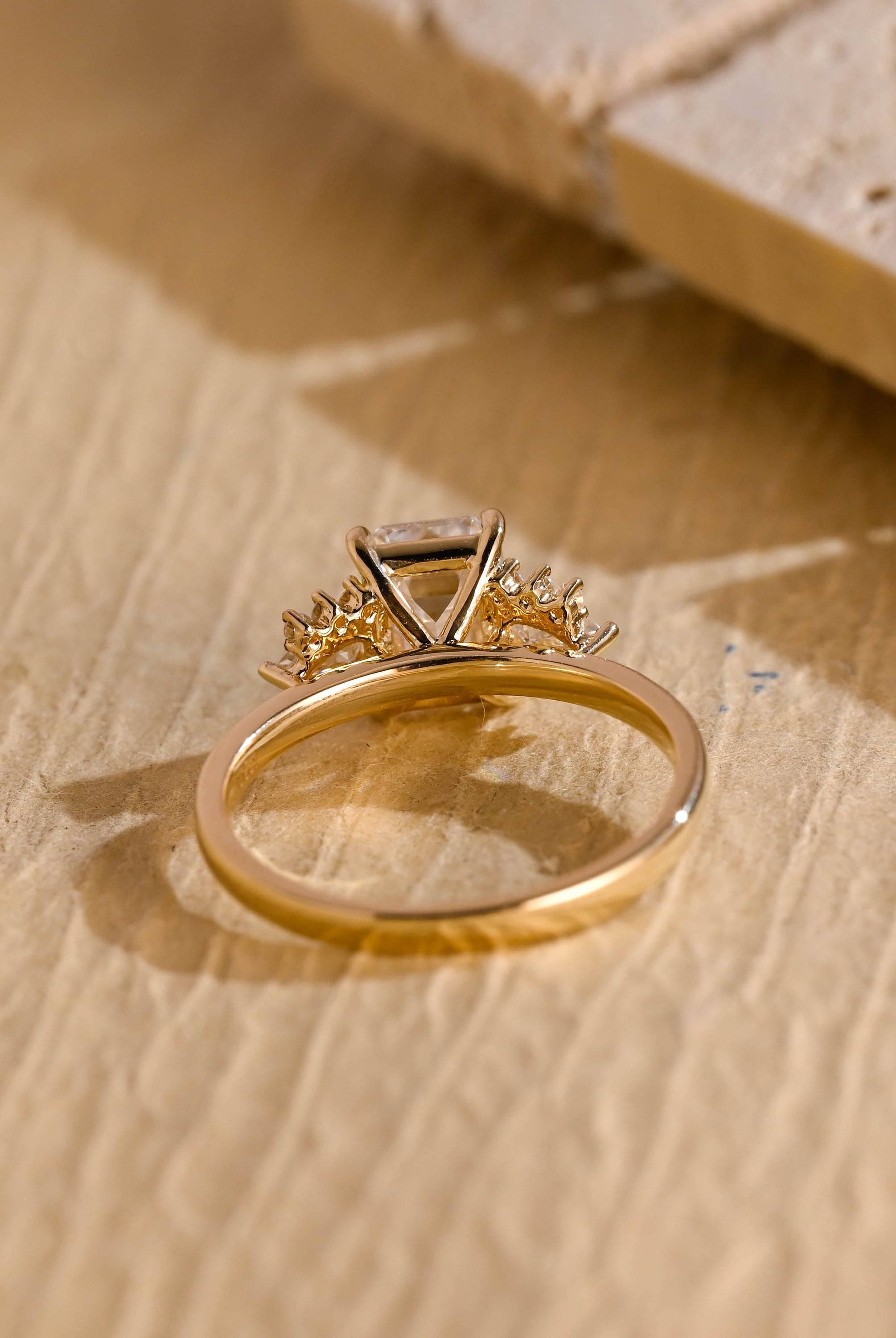 Halo Style Moissanite Ring
