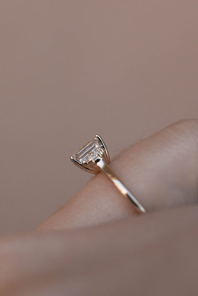 Emerald Cut Bridal Ring