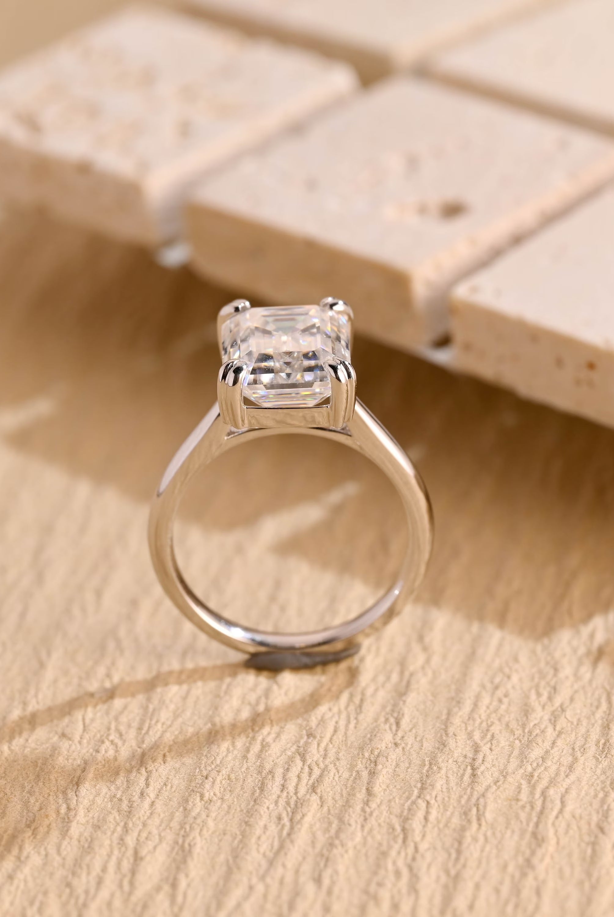 Luxury Moissanite Engagement Ring
