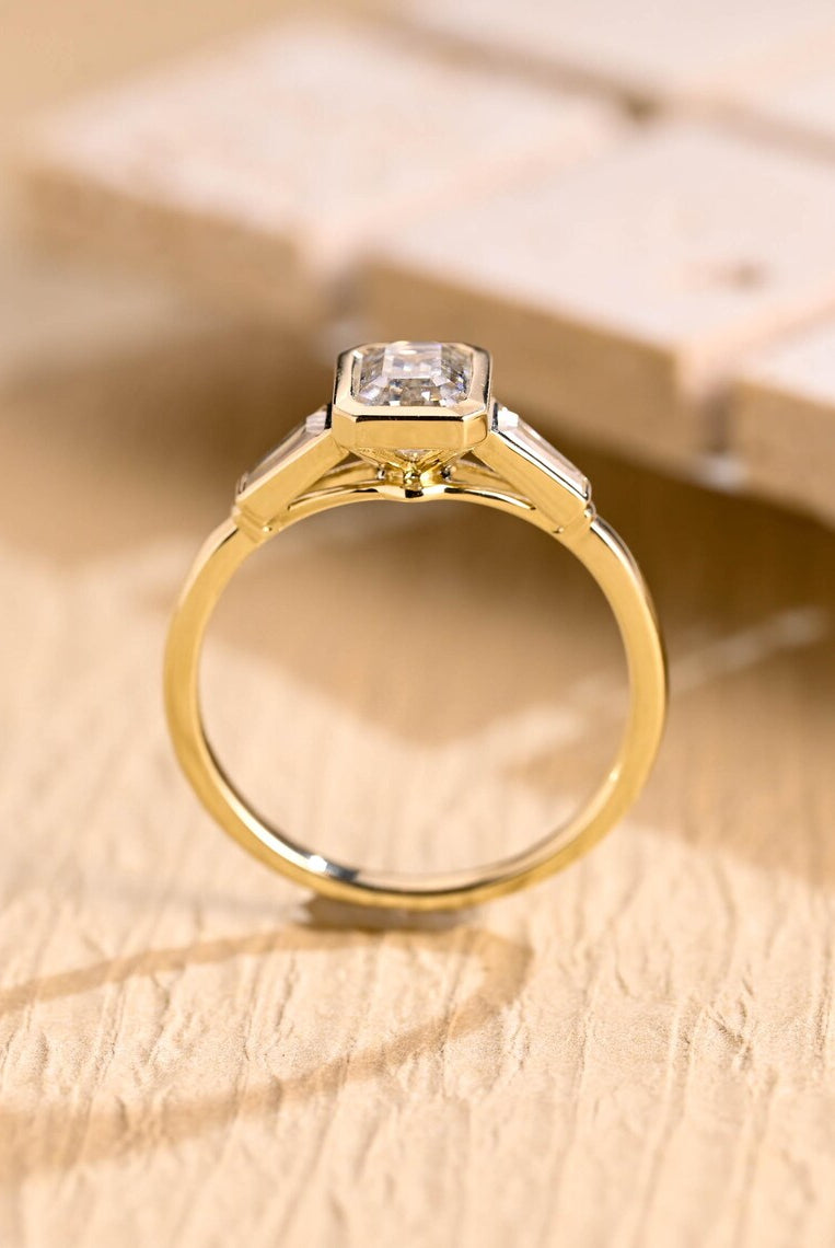 Diamond Accent Moissanite Ring