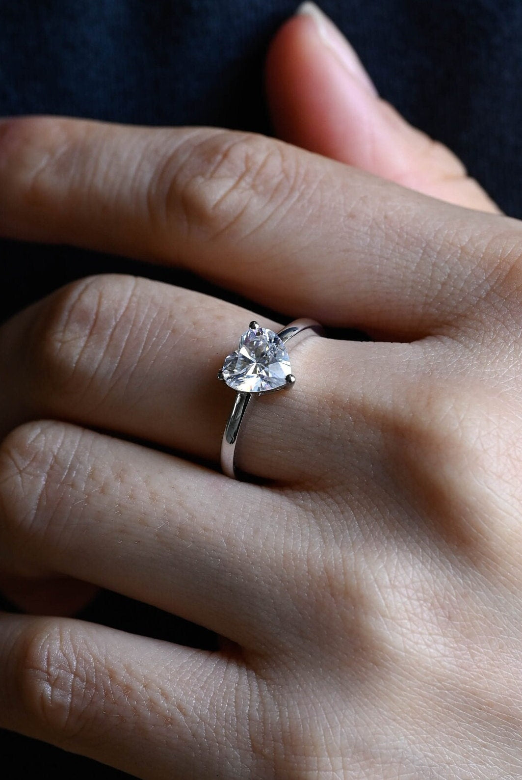 Luxury Heart Engagement Ring