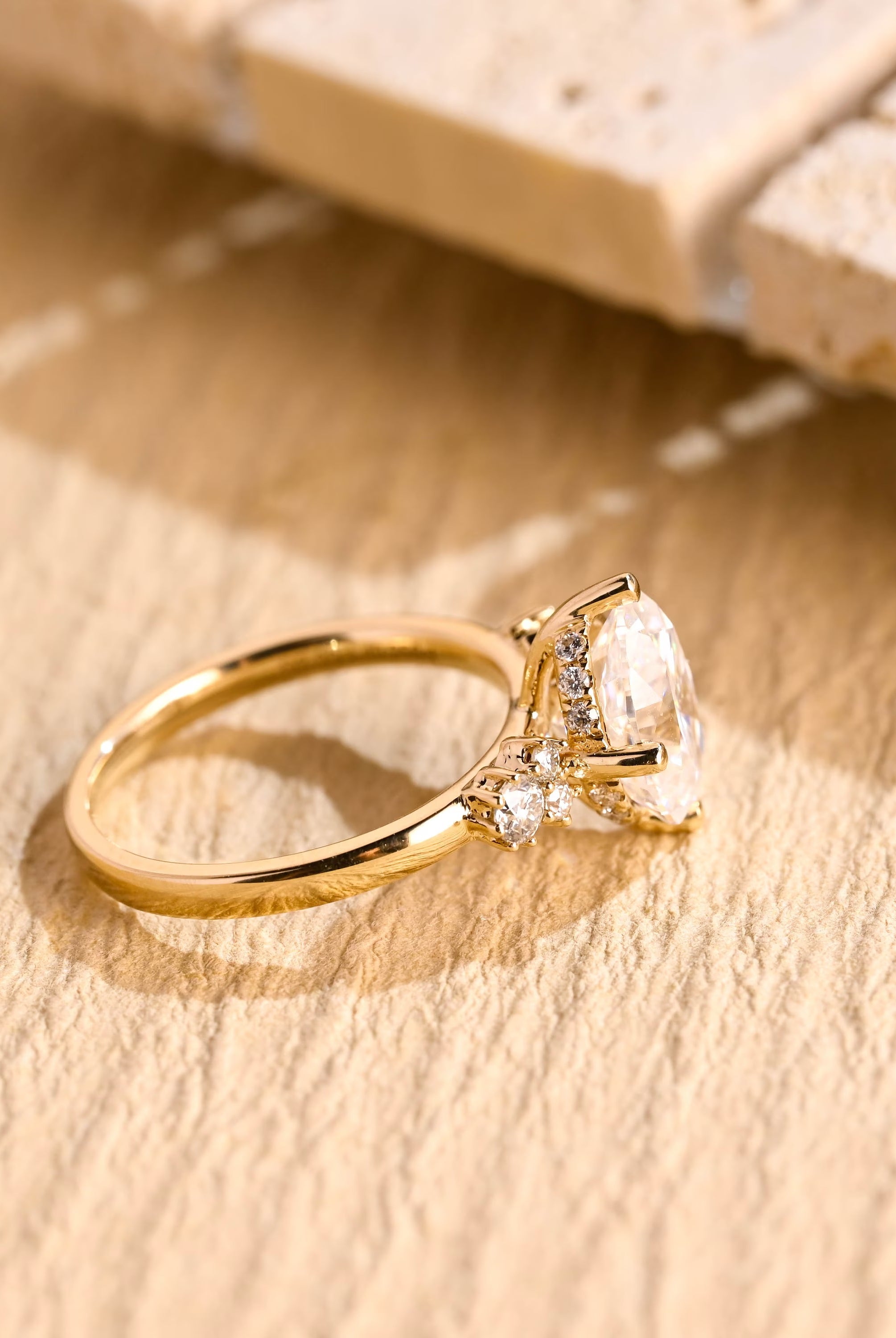 Oval Moissanite Engagement Ring