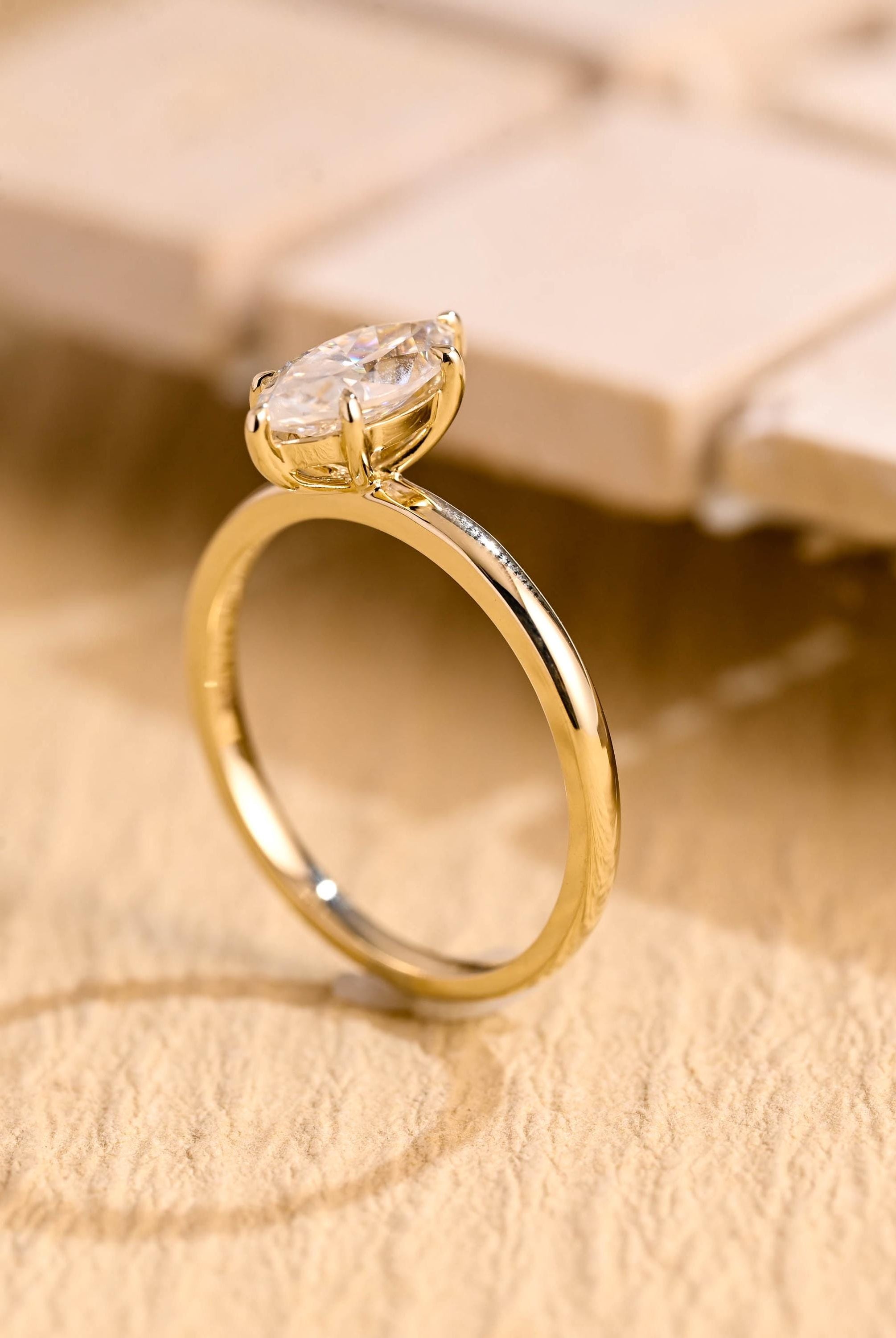 Luxury Moissanite Engagement Ring