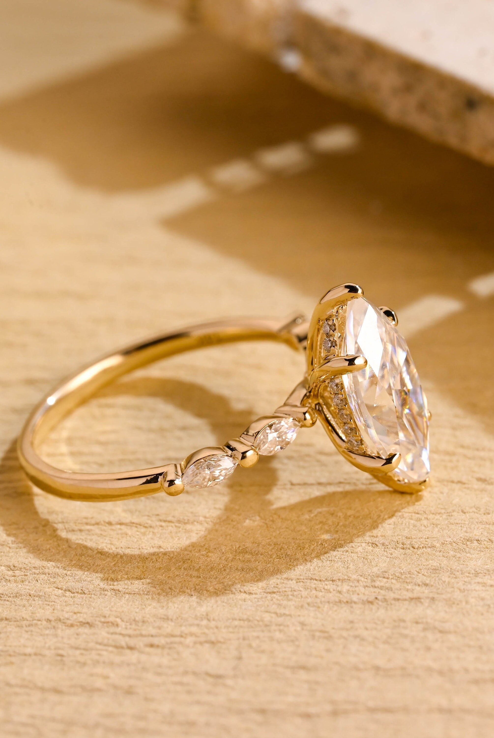 Moissanite Diamond Engagement Ring