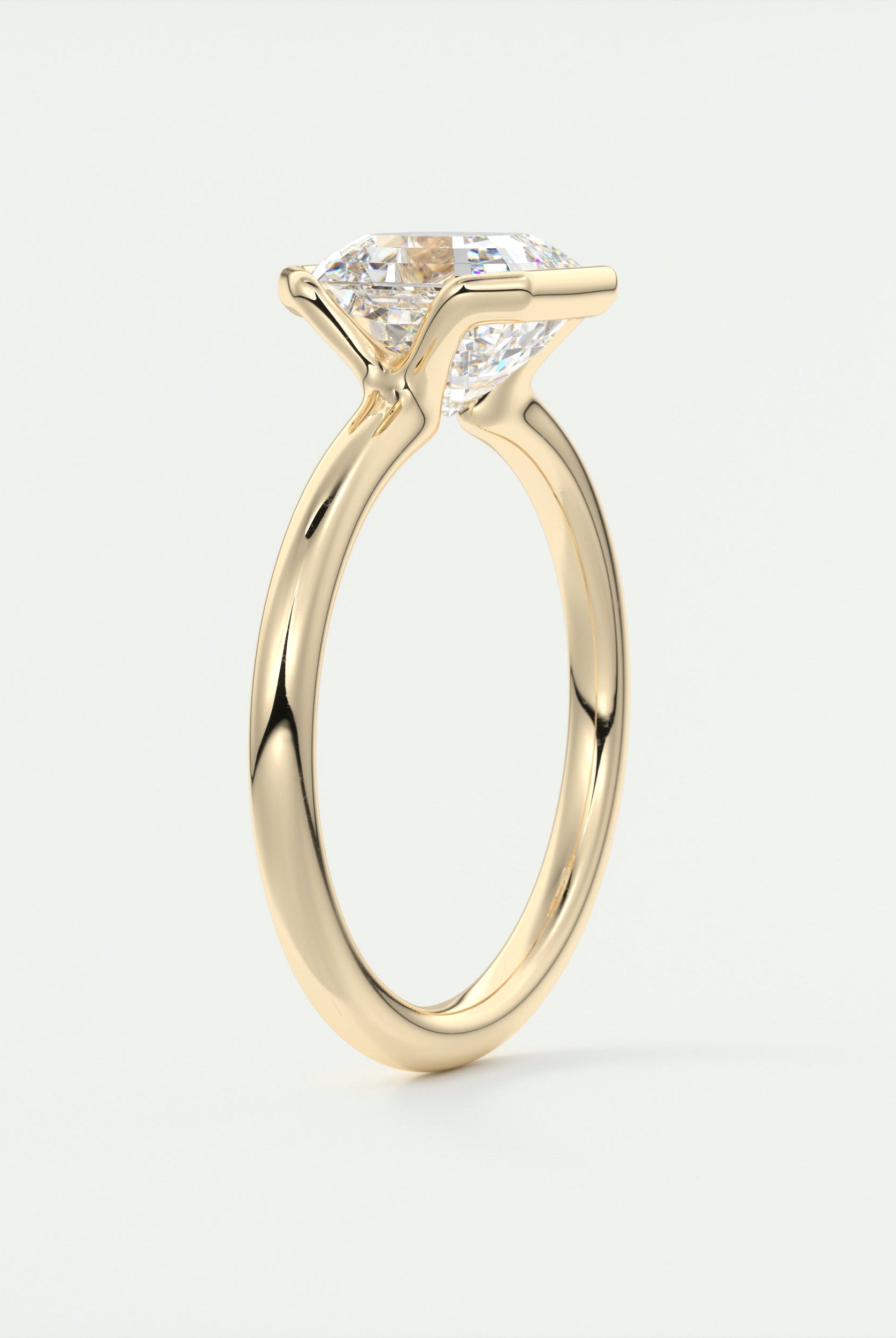 Modern Asscher Ring