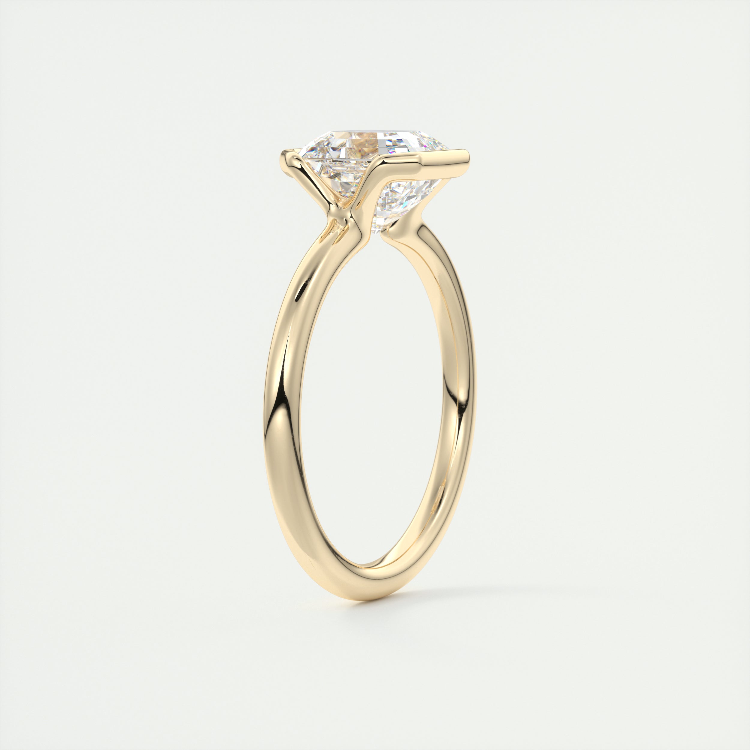 Modern Asscher Ring