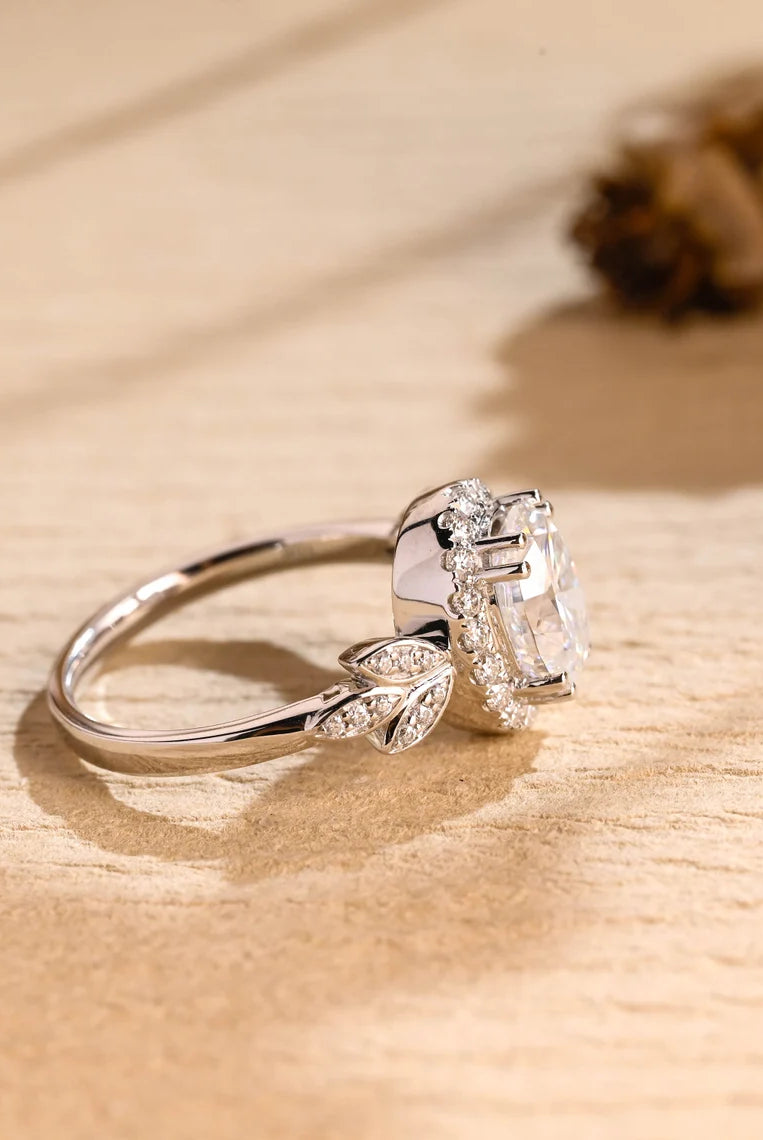 Moissanite Diamond Engagement Ring