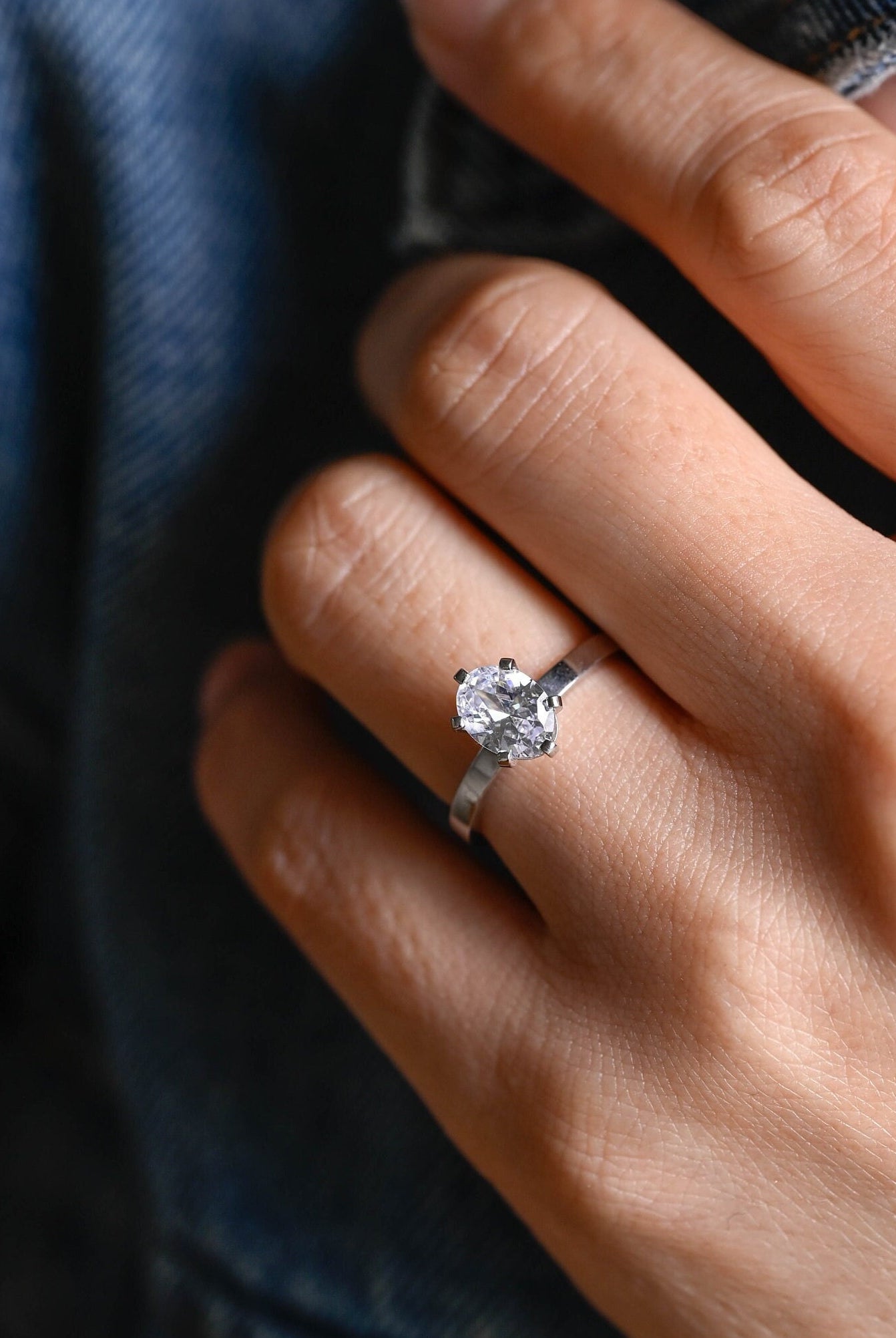 Oval Wedding Ring for Women