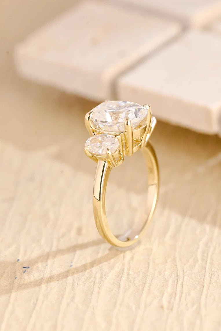 Diamond Side Stone Ring