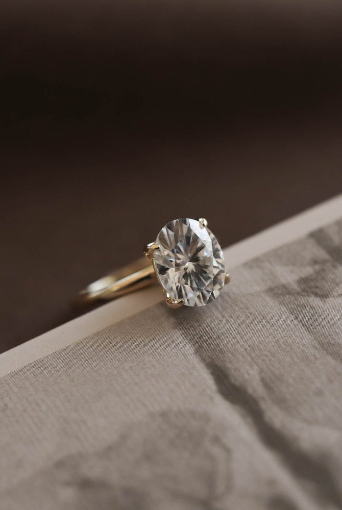 Solitaire Moissanite Ring