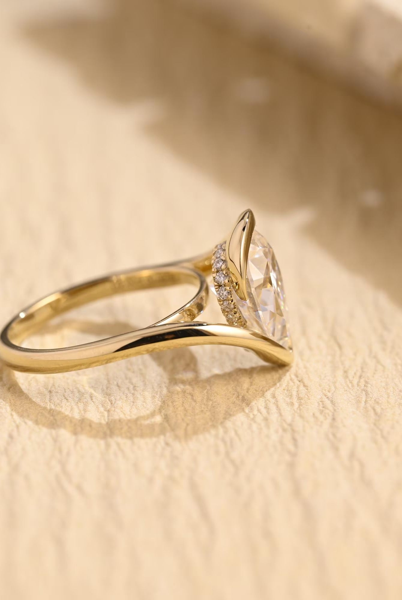 Hidden Halo Diamond Ring